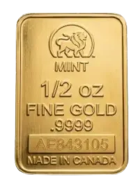 1/2 oz Pure Gold Bar