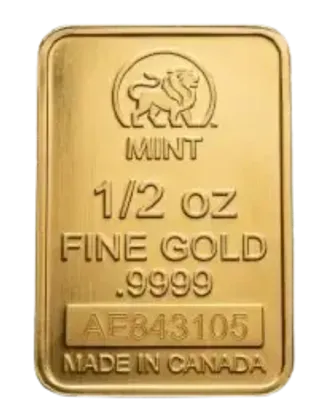1/2 oz Pure Gold Bar