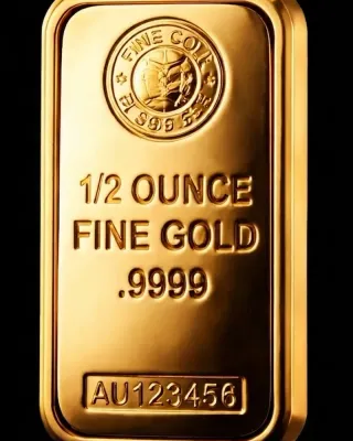 Premium 1/2 Ounce Fine Gold Bullion Bar