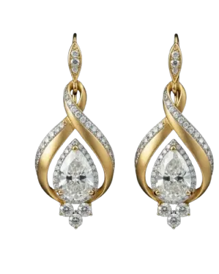 Floral Diamond Earrings