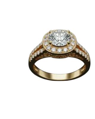 Aurora Diamond Gold Ring